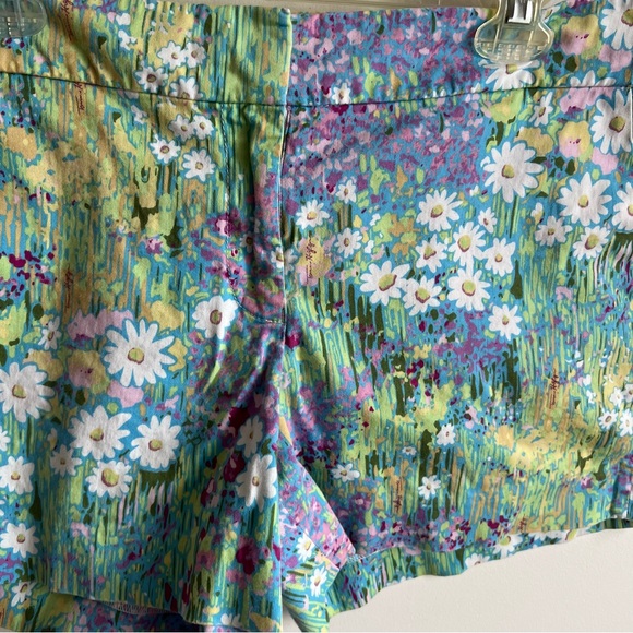 Tommy Hilfiger Floral Print Short Size 14 Cotton Blend Mid Rise Pockets - Picture 3 of 10